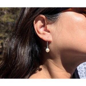 Handcrafted Navajo Native Amercian‎ Handmade Freshwater Pearls Dangle Earrings**